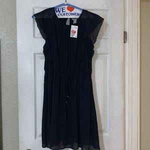 NWT H&M Fluttered sleeve dress